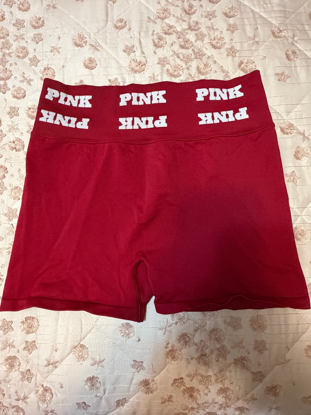 Victoria's Secret PINK Seamless Athletic Lounge Shorts – Red